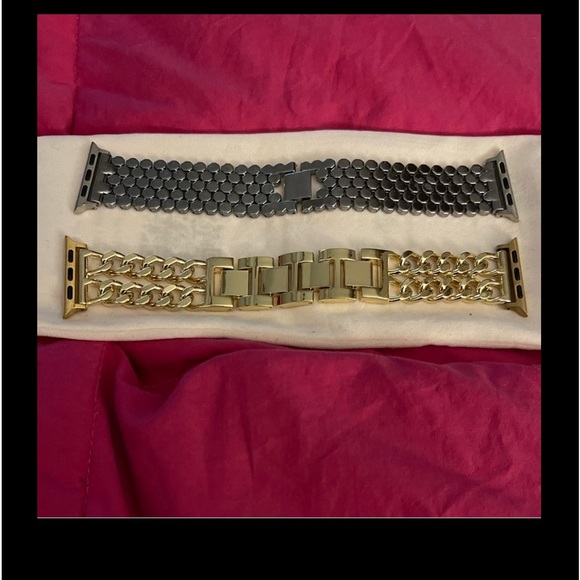 Gold & Silver Apple Watch Bands - Picture 1 of 7